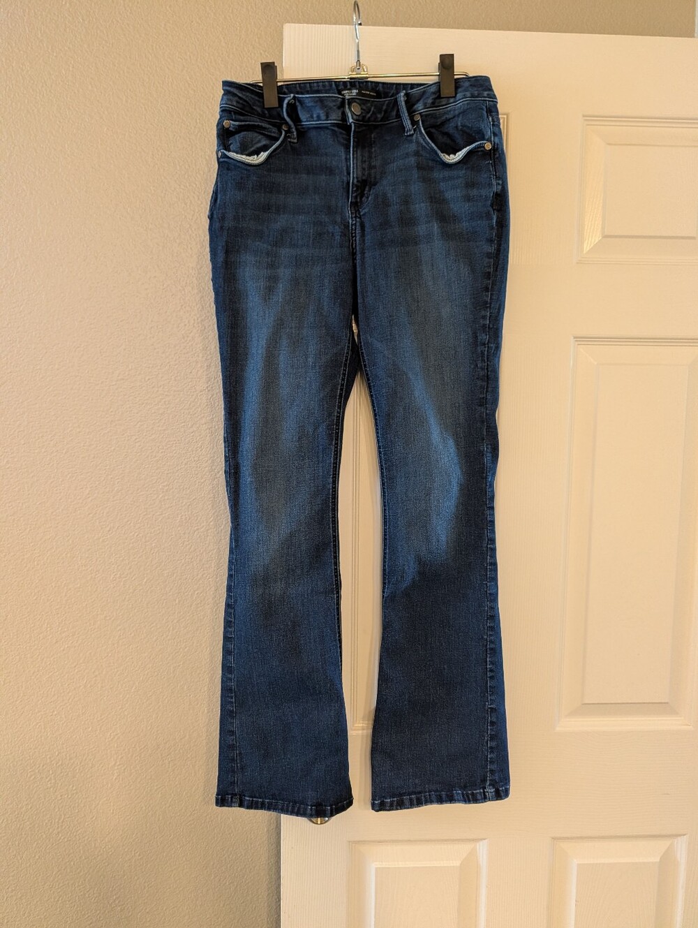 Simply Vera Vera Wang Mid Rise Bootcut Jeans Dark Wash Denim Size 10